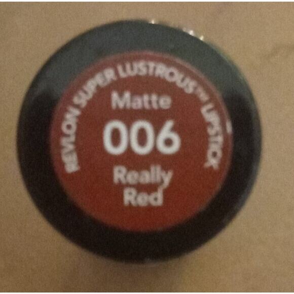 Revlon Super Lustrous Matte Lipstick - REALLY RED #006 - Sealed / Brand New - Picture 1 of 2